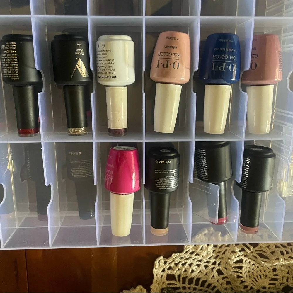 Valentino Black and Multicolor Nail Polish Organizer